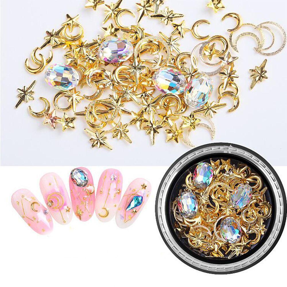 OCEANMAP Hạt Charm 3D Lấp Lánh Đính Móng Nghệ Thuật DIY