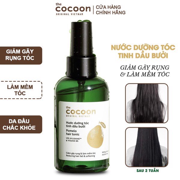 Nước dưỡng tinh dầu bưởi Cocoon phục hồi tóc giảm gãy rụng - Cocoon pomelo hair tonic 140ml dạng xịt chính hãng