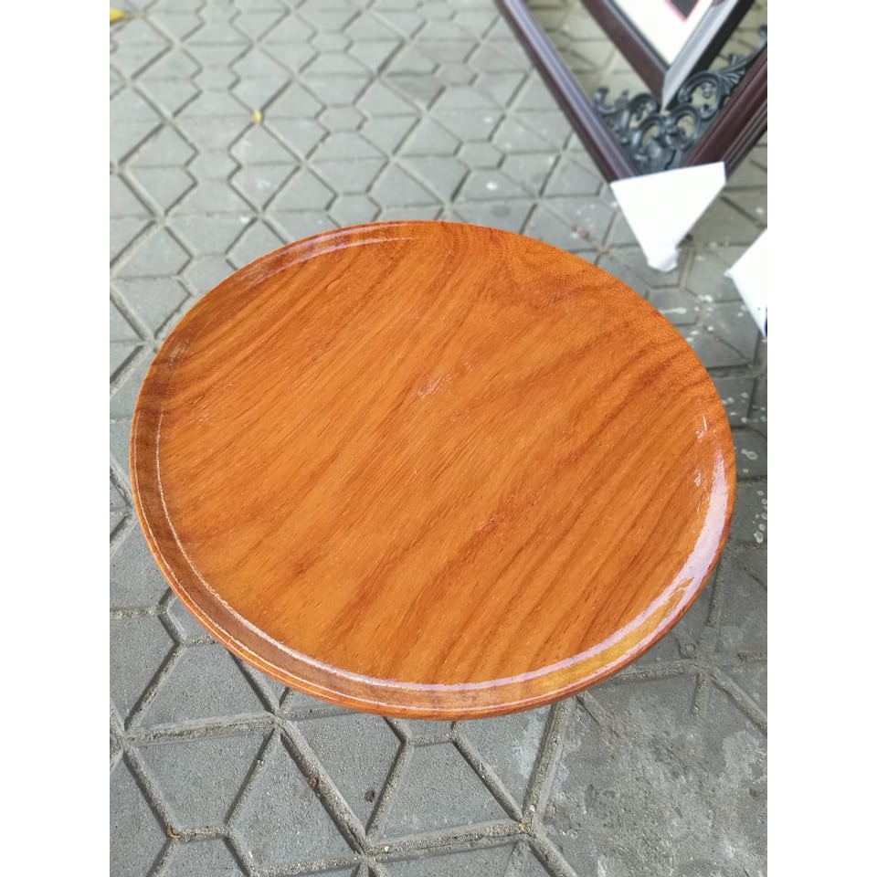 Đĩa gỗ gõ đỏ chưng hoa quả bàn thờ - Nhiều kích thước