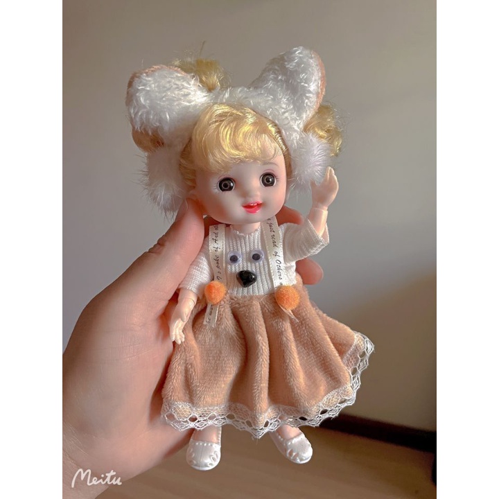 Búp bê Barbie 15cm đồ chơi xinh xắn cho bé