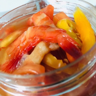 Mắm tôm chua trộn đu đủ