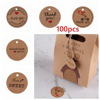 UUMIR Set 100 thẻ giấy có dây treo