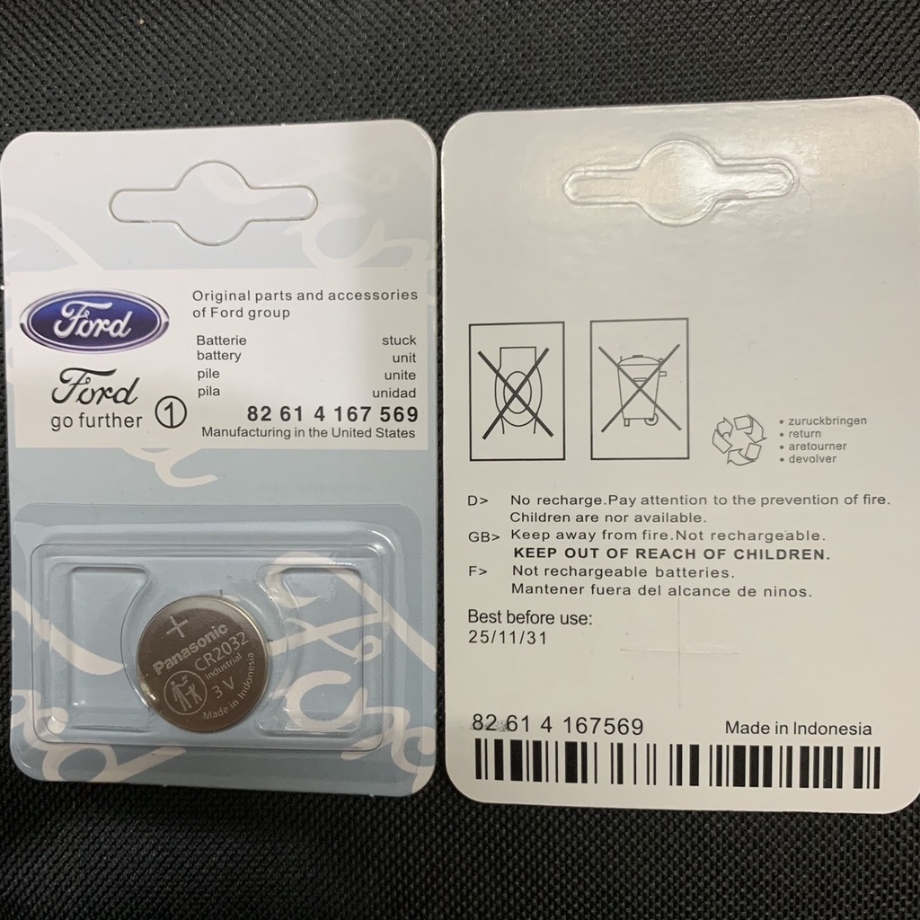 Pin Cúc Áo CR2025, CR2032, CR2450 Dùng Cho Pin Chìa Khóa Xe Ford