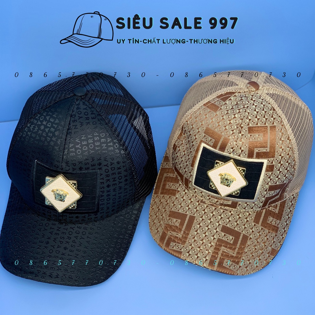 NÓN LƯỠI TRAI PHỐI LƯỚI LOGO HÌNH THOI MẠ VÀNG CAO CẤP THỜI TRANG NAM NỮ