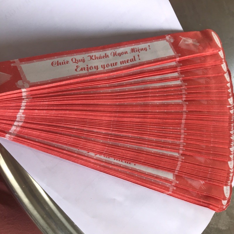 Bao bỏ đũa, túi giấy bỏ đũa vệ sinh an toàn