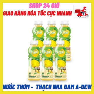 Nước thơm - thạch nha đam 1 lốc 6 chai a-dew