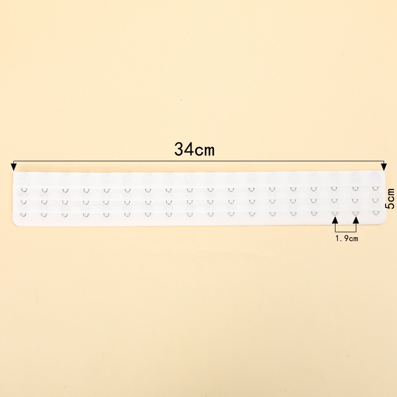 Dây Đai 3 Hàng 18 Móc Mở Rộng Cho Áo Ngực Lưng Có Thể Điều Chỉnh