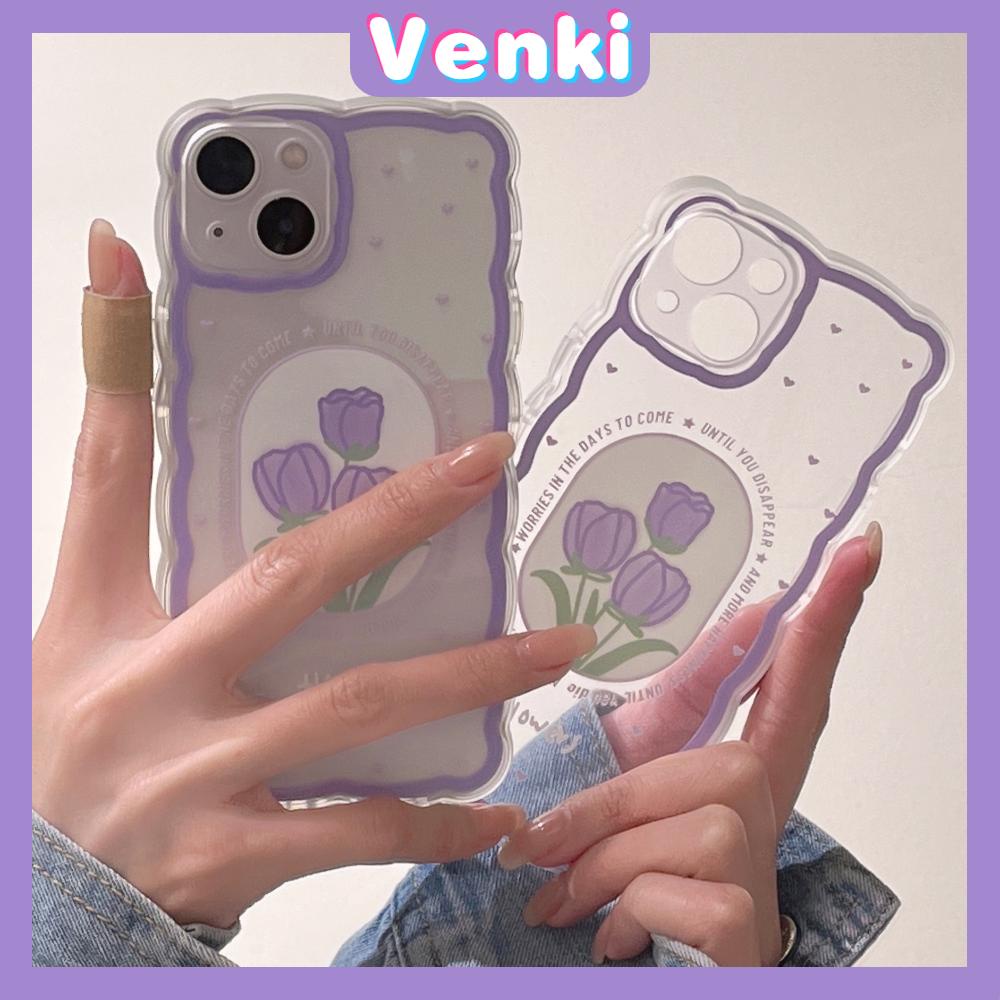 Ốp Điện Thoại Silicon Mềm Trong Suốt In Hình Hoa Tulip Cho iPhone 13 Pro Max 12 Pro Max 11 7Plus