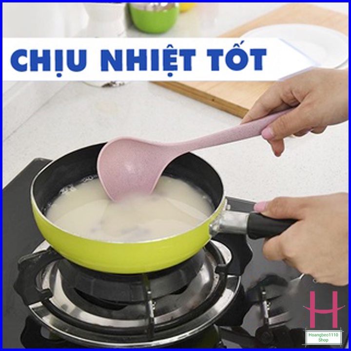 Muôi múc canh lúa mạch thân thiện môi trường - Thìa múc canh lúa mạch an toàn sức khỏe { H }