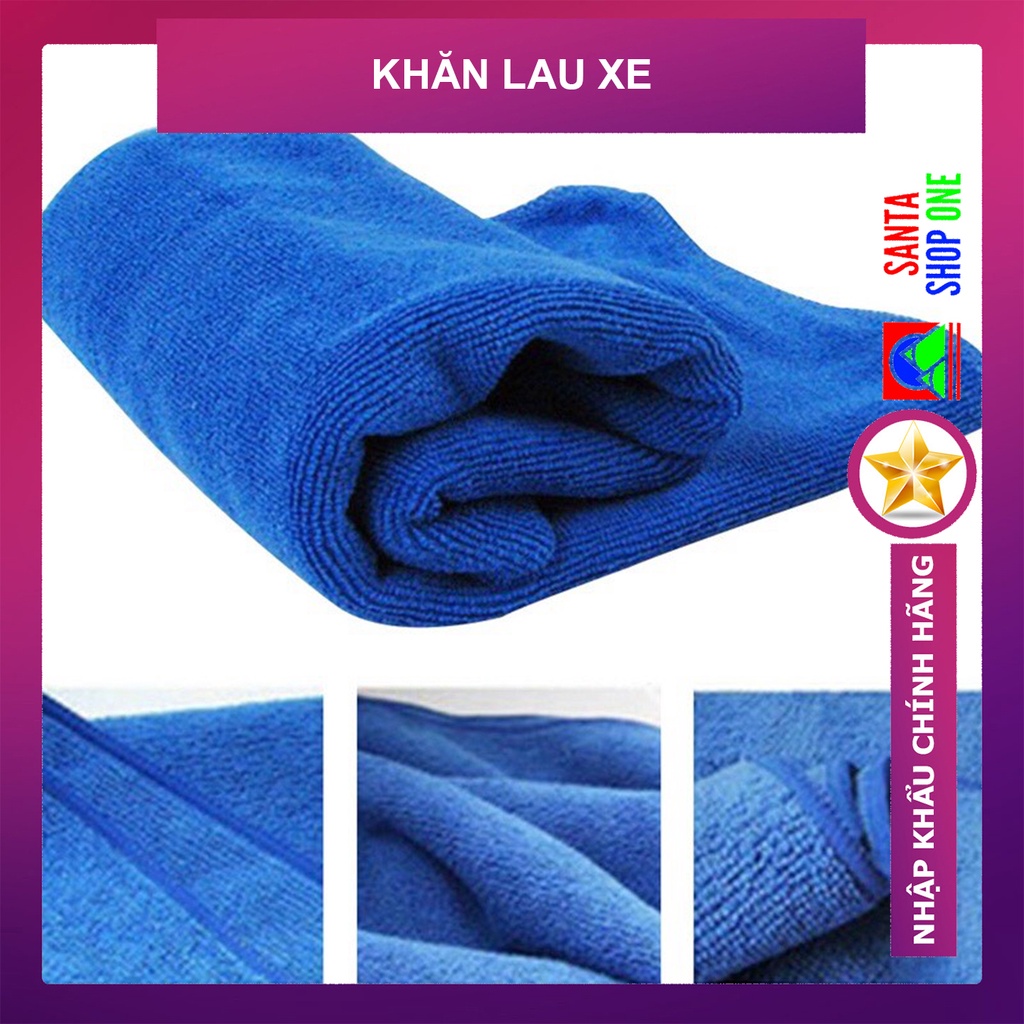 Khăn lau xe Microfiber mềm mịn thấm hút nước tốt Chuyên Dụng lau rửa xe hơi, Ô Tô, xe máy - K001