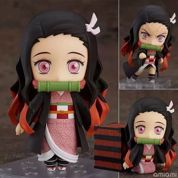 Mô hình nhân vật Nezuko Kimetsu no Yaiba Thanh gươm diệt quỷ anime chibi trang trí trưng bày đẹp