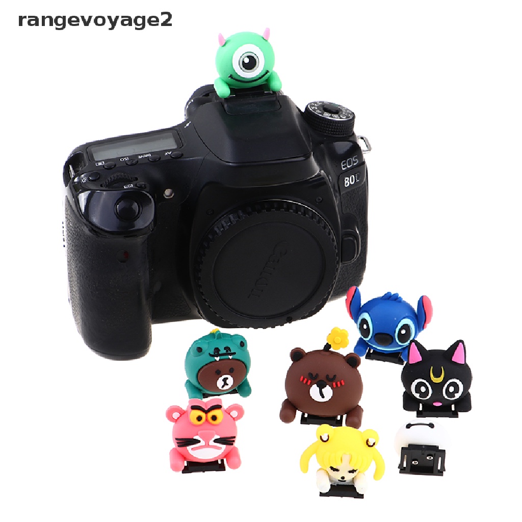 Vỏ Bọc Đèn Pin Máy Ảnh Hotshoe Hình Stitch / Thủy Thủ Mặt Trăng / Gấu Bông 3D