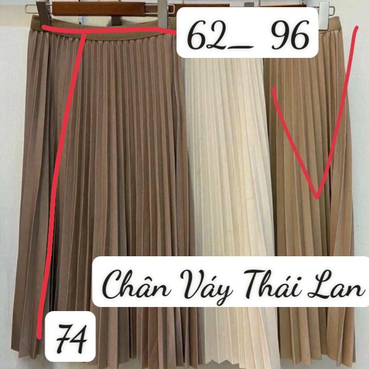 Chân Váy xếp ly thái lan FREESIZE