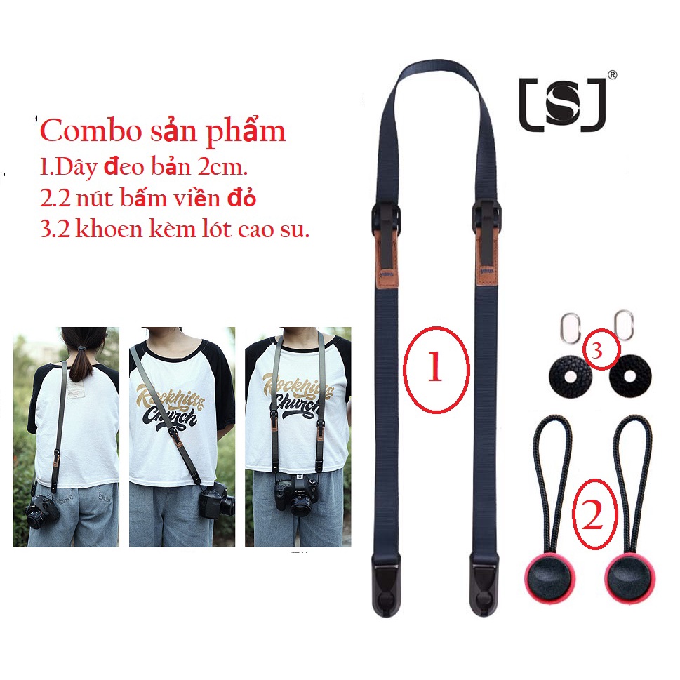 Dây đeo máy ảnh thao tác nhanh Quick Release.