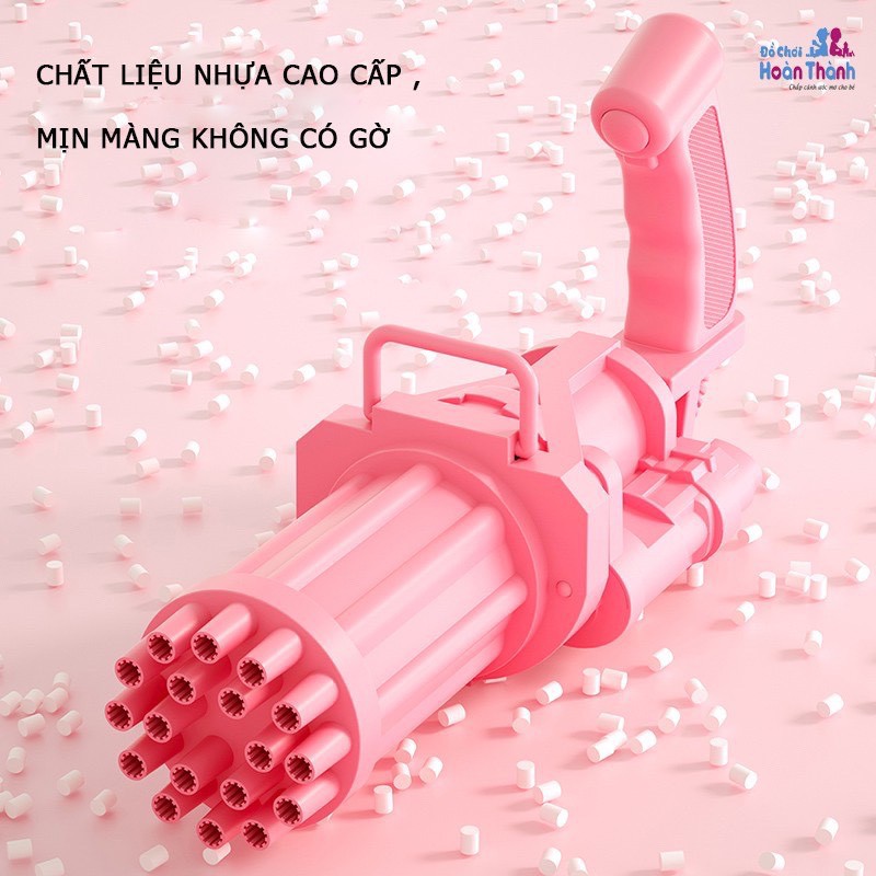 [FREESHIP] Súng Bắn Bong Bóng Xà Phòng 8 Nòng Siêu Mạnh 7x20x9cm đồ chơi giải trí cho bé.
