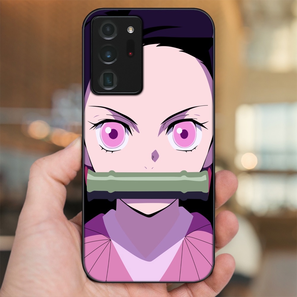 Ốp lưng Samsung Note 20 Ultra viền đen in hình Nezuko Kimetsu no Yaiba