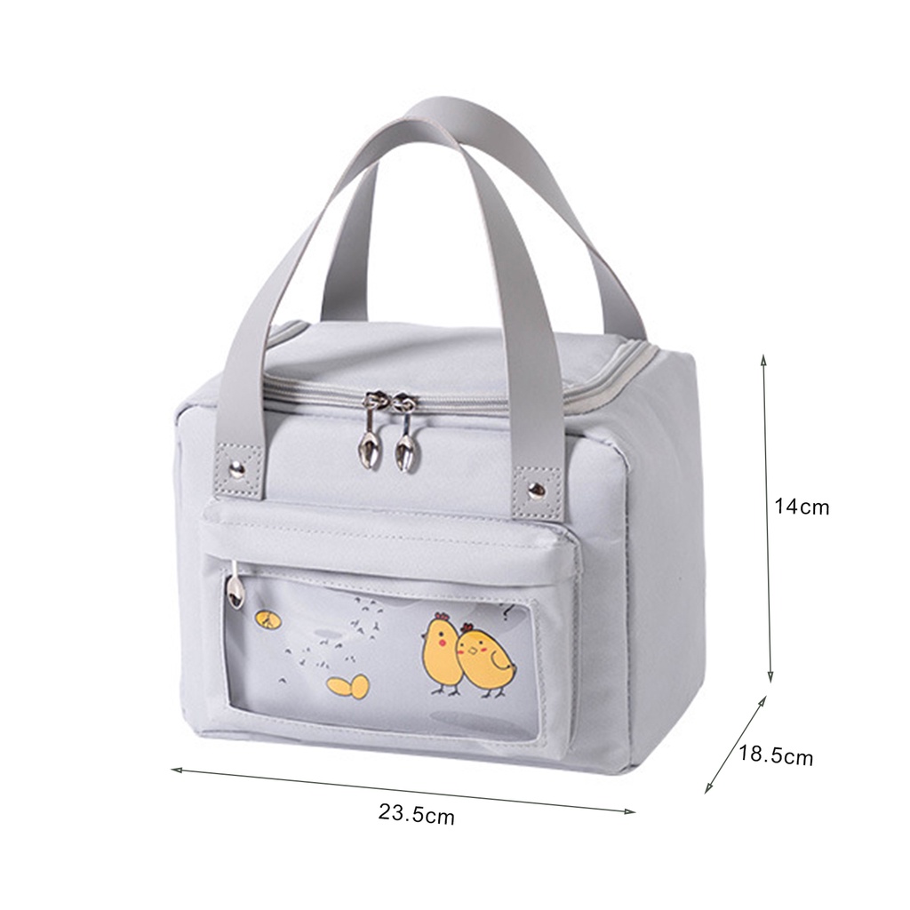 Túi Đựng Đá Giữ Nhiệt Bằng Vải Mềm Di Động Tiện Dụng Cho Học Sinh