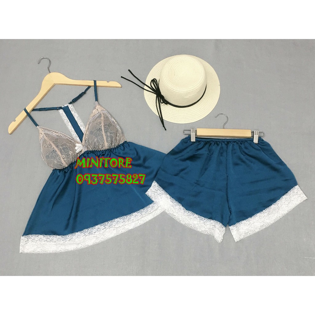 [40KG - 55KG] ĐỒ NGỦ SATIN 2 TẦNG CÓ MÚT, VẢI MỊN MÁT ÍT NHĂN - Hàng xưởng nhà may bao chắc chắn, Bộ ngủ Satin 2 tầng | BigBuy360 - bigbuy360.vn