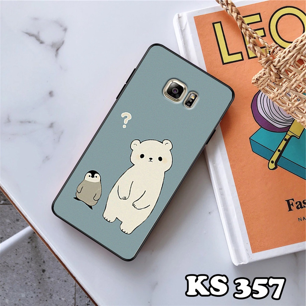 Ốp lưng Samsung S7 - Samsung S7 Edge - Ốp in hình Cat&amp;Bear đáng yêu - Chất liệu TPU siêu bền, bảo vệ máy