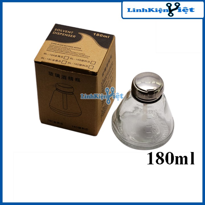 Lọ Đựng Dung Dịch Thủy Tinh 150ml, 180ml