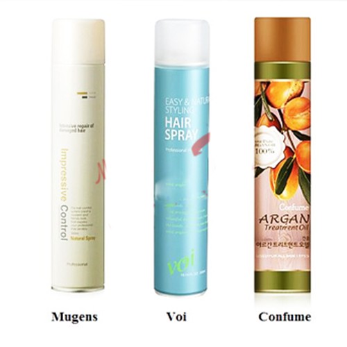 Gôm xịt tóc mềm Mugens Natural Spray tạo kiểu cho tóc, giữ nếp lâu Hàn Quốc 300g