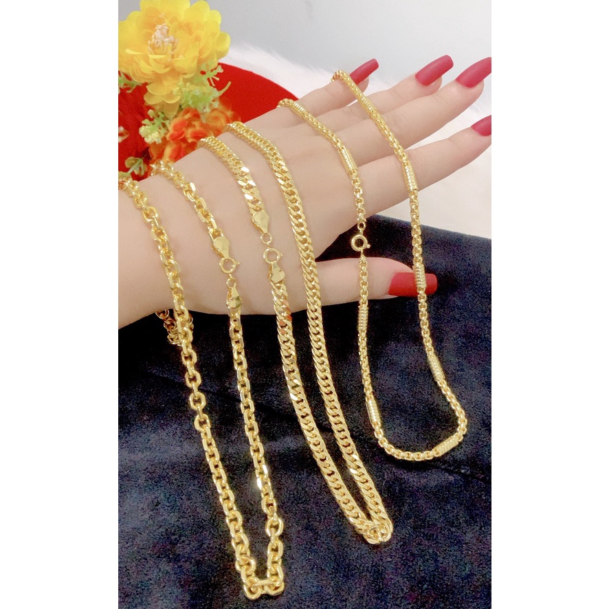Dây chuyền nam nữ mạ 18k cao cấp p168