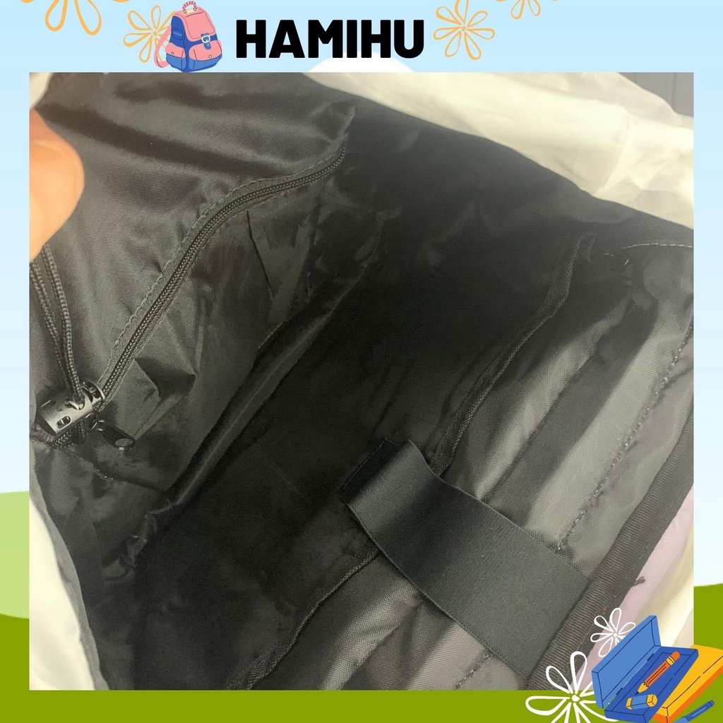 Balo thời trang bama, balo đi học Hamahu HM9, balo Ulzzang màu tím/vàng/ đen