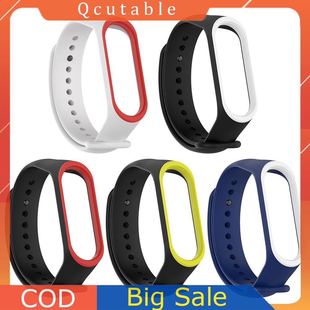 Dây Đeo Thay Thế Chất Liệu Silicon Thiết Kế Nhiều Lỗ Thời Trang Cho Xiaomi Miband 3 4