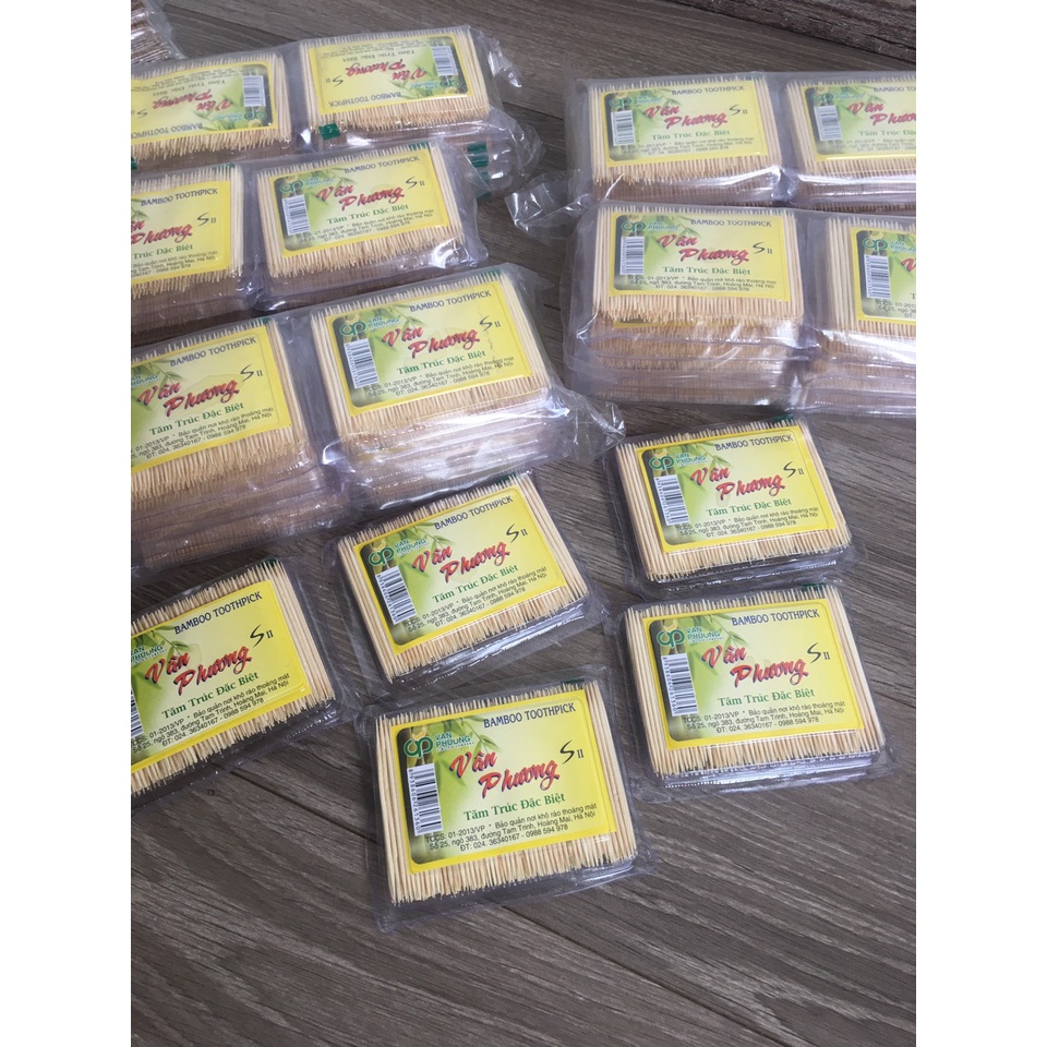 Hộp Tăm trúc đặc biệt Vân Phương-Hà Nội, tăm xỉa răng cho gia đình của bạn, hàng tiêu chuẩn chất lượng cao