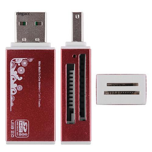 Đầu đọc thẻ Micro SD SDHC TF M2 MMC MS PRO DUO tất cả trong 1 cổng USB 2.0 | WebRaoVat - webraovat.net.vn