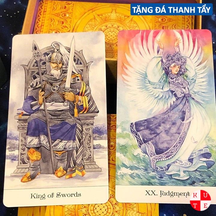 Bài Tarot Of The Golden Wheel 78 Lá Bài Tặng File Tiếng Anh Và Đá Thanh Tẩy C58