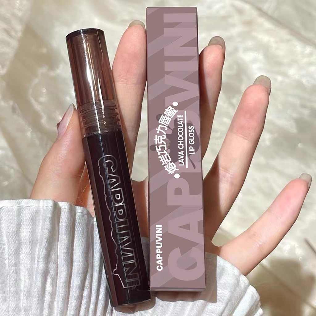 Son kem bóng CAPPUVINI Lava Chocolate Lip Gloss mềm mịn căng mọng CAPU29