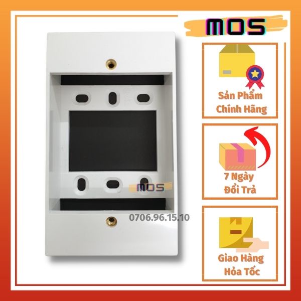 Đế nổi ổ cắm Sino Vanlock chất liệu nhựa cao cấp chống cháy Mos Shop