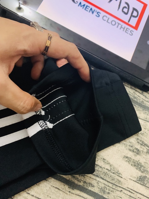 [GIÁ HUỶ DIỆT] Vải Xuất Dư da cá co giãn 4 chiều 3 sọc trắng ống nhỏ khoá kéo | BigBuy360 - bigbuy360.vn