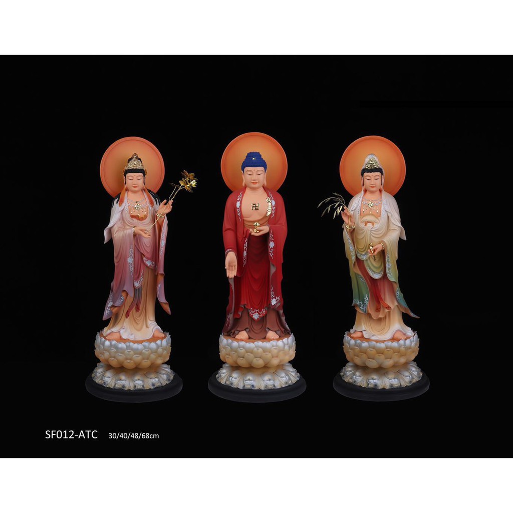TÂY PHƯƠNG TAM THÁNH PHẬT CAO 30 CM GIÁ RẺ MÀ CHẤT LƯỢNG