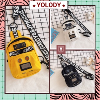 Túi đeo chéo Yolody cá tính quai chữ bản to T010