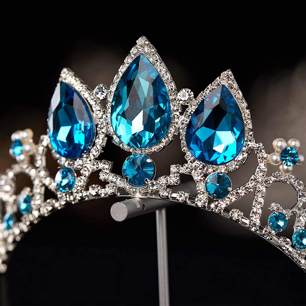 Cài Tóc Hình Vương Miện Đính Ngọc Trai Nhân Tạo Thời Trang