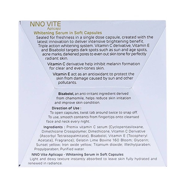 NNO VITE Serum dưỡng trắng da 30 viên nang