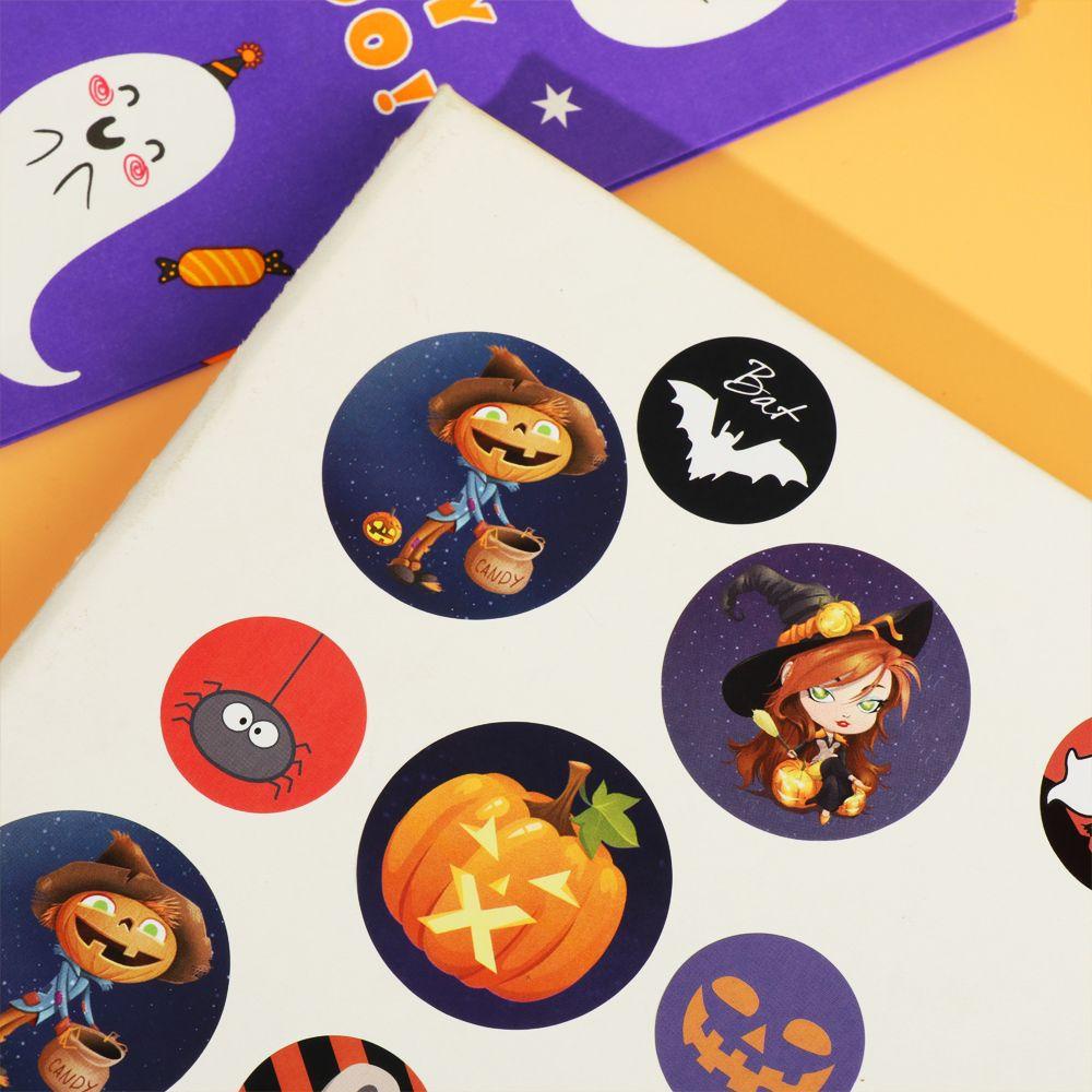 DORAW Cuộn 500 Hình Dán Trang Trí Túi Kẹo Họa Tiết Đáng Yêu