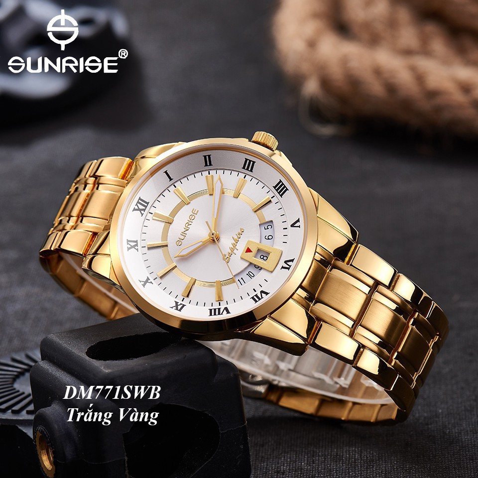 Đồng hồ nam siêu mỏng Sunrise DM771SWB chính hãng giá tốt