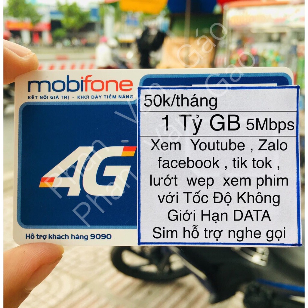 Sim điện thoại Max Băng thông của Mobifone 150k/1c gia hạn mỗi tháng 50k dùng lượng dùng thả ga