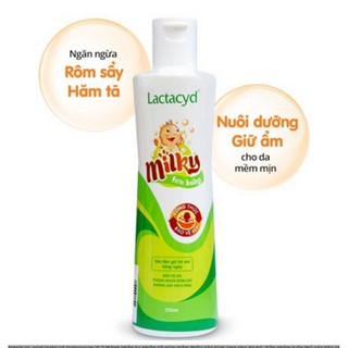 [TKBSB15K giảm 15k cho đơn 200k] Sữa tắm gội cho bé Lactacyd Milky 250ml