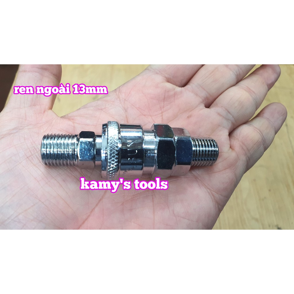 Bộ nối nhanh hơi khí nén ren ngoài 13mm 20SM 20PM