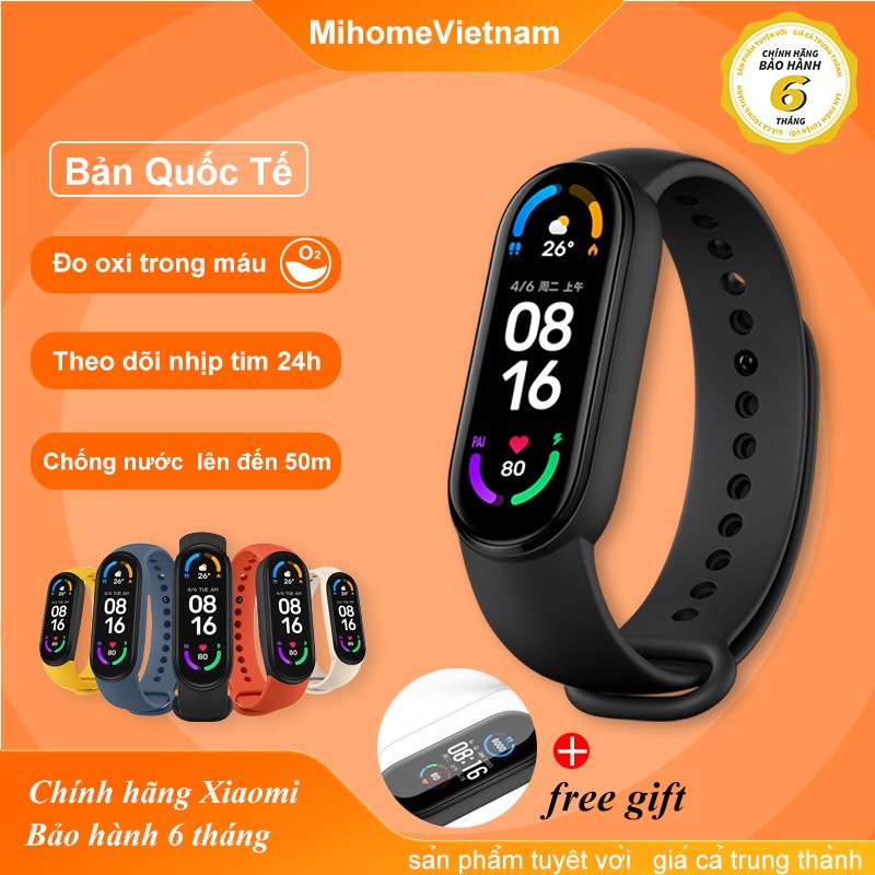 Vòng tay theo dõi sức khoẻ Mi Band 5 Xiaomi ｜mi band 6