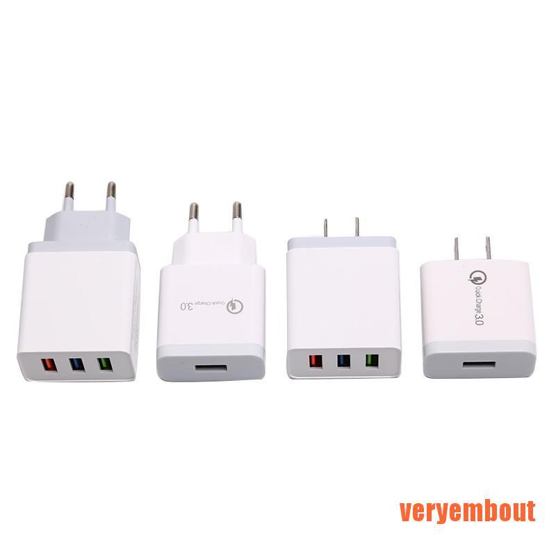 Củ Sạc Nhanh USB 3.0 18W Gắn Tường Tiện Dụng