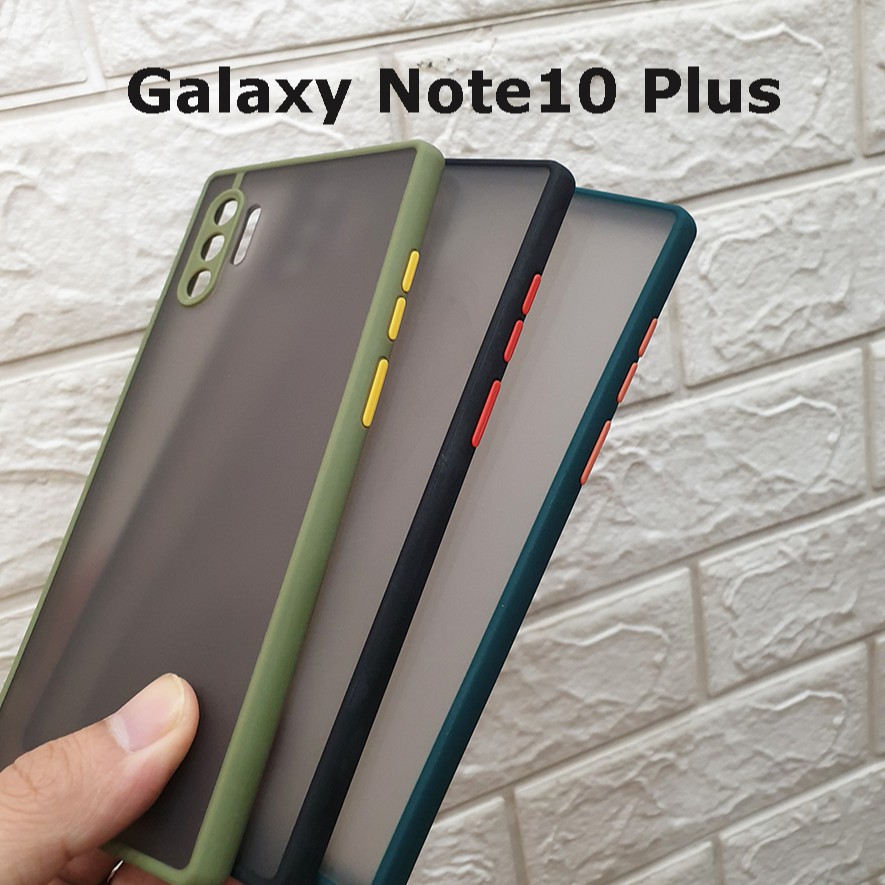 Ốp nhám viền cao su bảo vệ camera Samsung Galaxy Note10 Plus