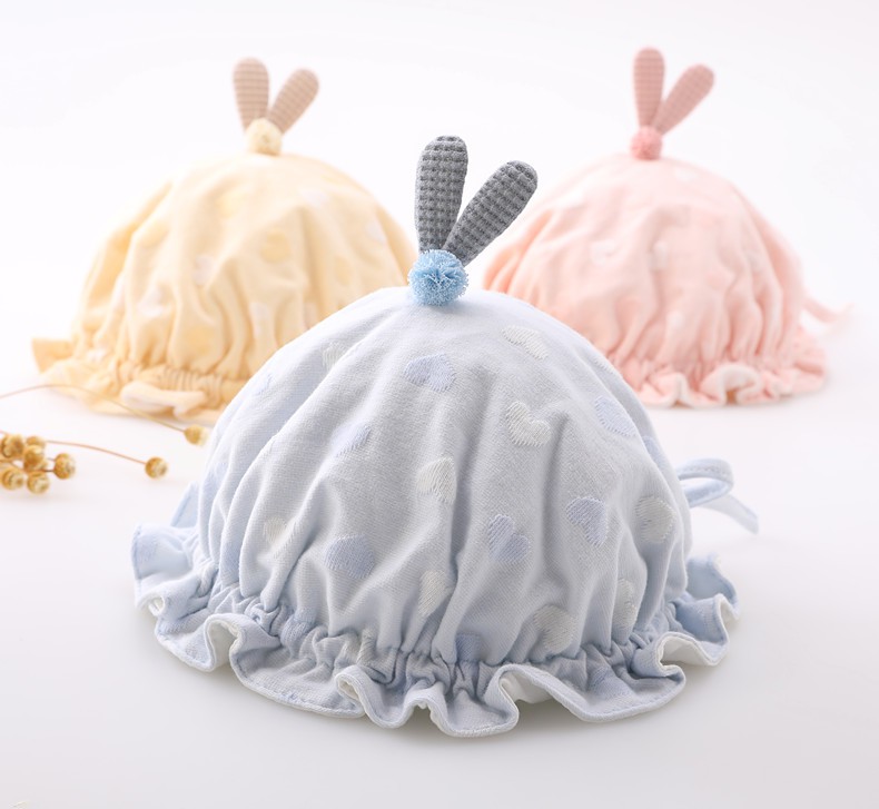 Mũ Cotton Mỏng Kiểu Công Chúa Dễ Thương Cho Bé Gái 0-3 - 6 Tháng Tuổi