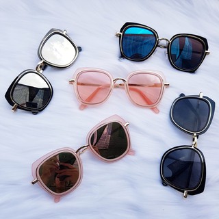 Mắt kính chữ v hot trend 💖freeship💖 gọng kính mát nam nữ thời trang h267