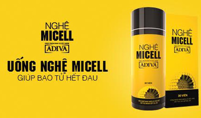 Tinh Nghệ Nano Micell Adiva - Hộp 30 Viên