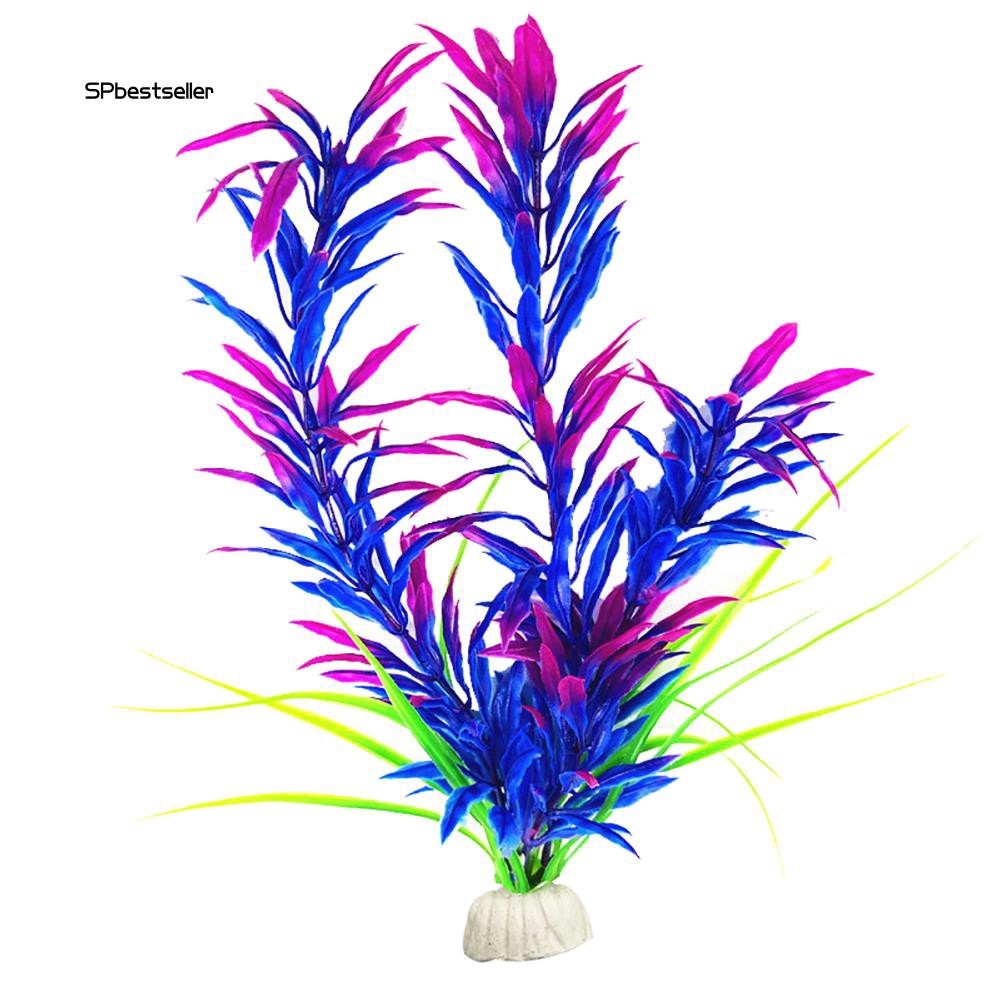 Cây cỏ nhân tạo bằng nhựa trang trí bể cá